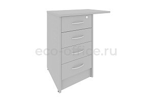Тумба приставная 4 ящика RIVA А.ТП-4.3F-S Серый фото