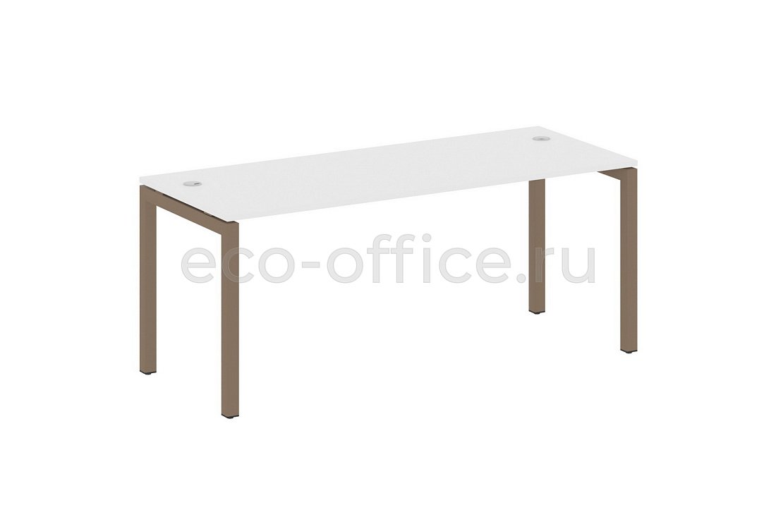 Стол письменный METAL SYSTEM QUATTRO 5x5 50БП.СП-5 Белый / Мокко металл купить в Москве