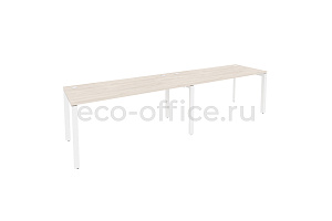 Рабочая станция на П-образном м/к ONIX O.MP-RS-2.4.7 Денвер Светлый / Белый металл фото