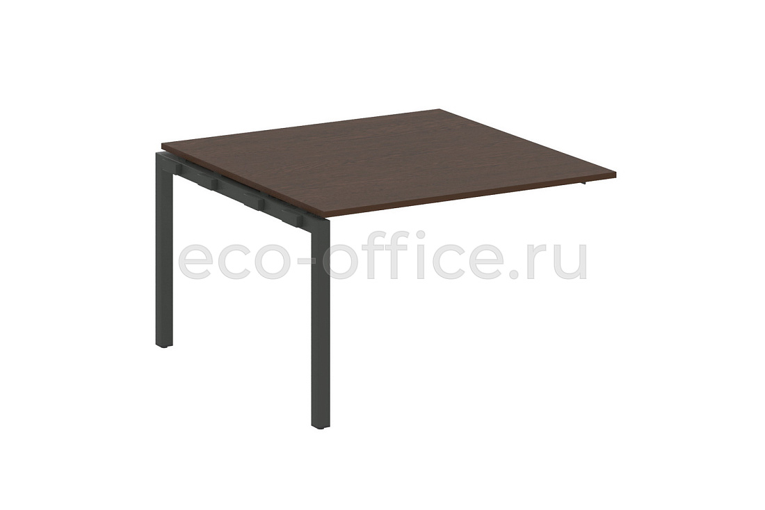 Проходной наборный элемент переговорного стола METAL SYSTEM QUATTRO 5x5 50БП.ППРГ-2 Венге Цаво / Антрацит металл  стоимость