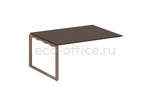 Проходной наборный элемент переговорного стола METAL SYSTEM STYLE БО.ППРГ-4 Венге Цаво / Мокко металл фото