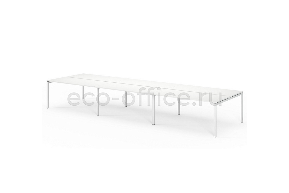 Бенч на 6 рабочих мест TOUR LIGHT bench 480x143 W3 Белый  стоимость