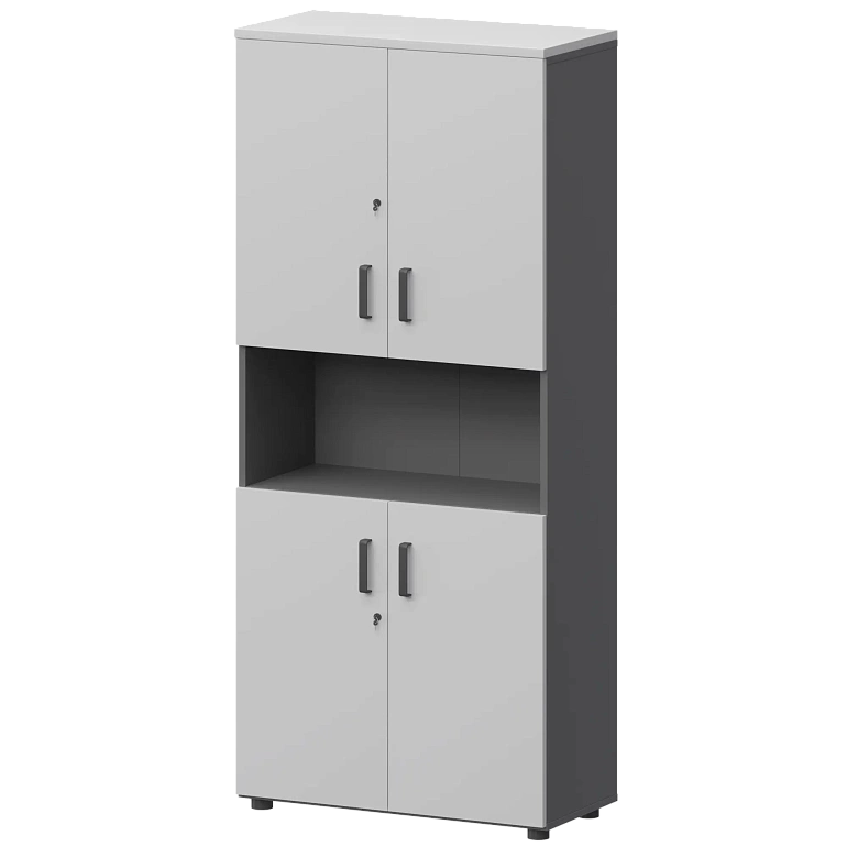 шкаф protech смш-58д4 тип2 графит/белый фото