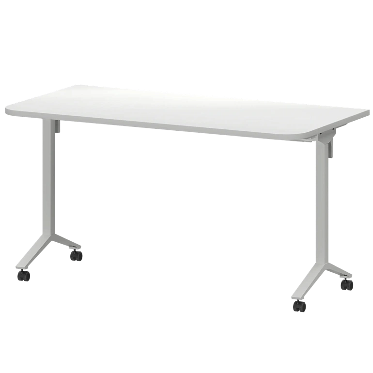 стол мобильный складной радиусный protech мб25-140.70р белый/белый фото