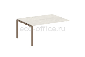 Проходной наборный элемент переговорного стола METAL SYSTEM STYLE БП.ППРГ-4 Дуб Наварра / Мокко металл фото