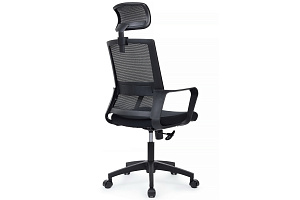 Кресло RV Chair MINT P1029HBE Чёрная сетка / Чёрная ткань фото