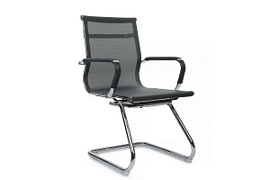 Конференц-кресло RV Chair HUGO 6001-3E Серая сетка фото