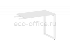 Приставной элемент на О-образном м/к METAL SYSTEM STYLE БО.ПР-3 Белый / Белый металл фото