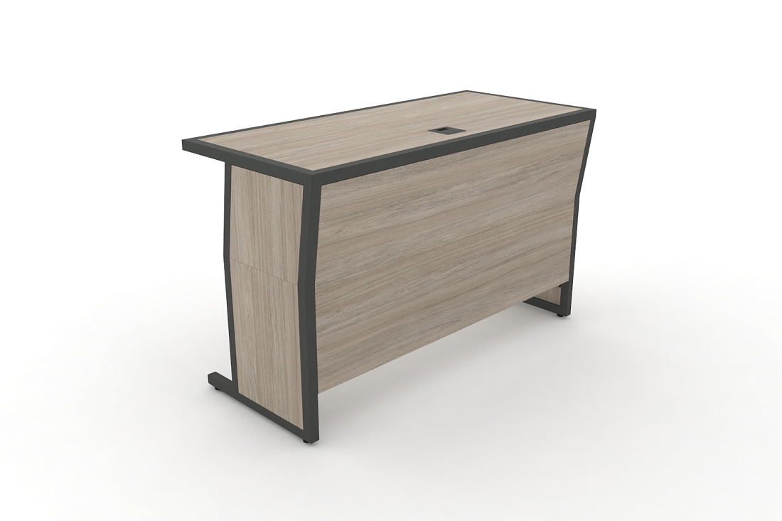 Стол для преподавателя DESK DK-1200U Дуб Аттик / Антрацит Металл  стоимость