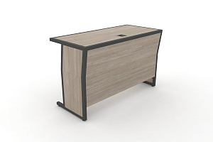 Стол для преподавателя DESK DK-1200U Дуб Аттик / Антрацит металл фото