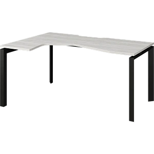 Стол эргономичный левый на металлокаркасе Protech НТМП.П-060.ЛВ Сосна винтер/Антрацит фото