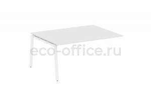 Проходной наборный элемент переговорного стола METAL SYSTEM STYLE БА.ППРГ-4 Белый / Белый металл фото