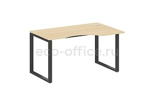 Стол криволинейный правый METAL SYSTEM STYLE БО.СА-2 (R) Акация Лорка / Антрацит металл фото
