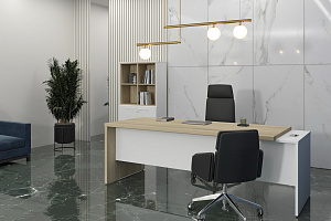 Кабинет руководителя КОРТЕЗ Кронберг / Белый фото