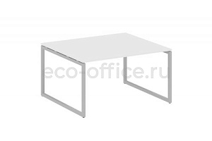 Стол переговорный (1 столешница) METAL SYSTEM QUATTRO 4x4 40БО.ПРГ-1.3 Белый / Серый металл фото