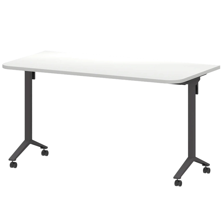 стол мобильный складной радиусный protech мб25-140.70р белый/антрацит фото