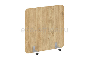 Перегородка на металлических опорах, на роликах R-LINE DP.R-120-120 Тиквуд Светлый фото