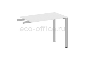 Приставной элемент на П-образном м/к METAL SYSTEM STYLE БП.ПР-3 Белый / Серый металл фото
