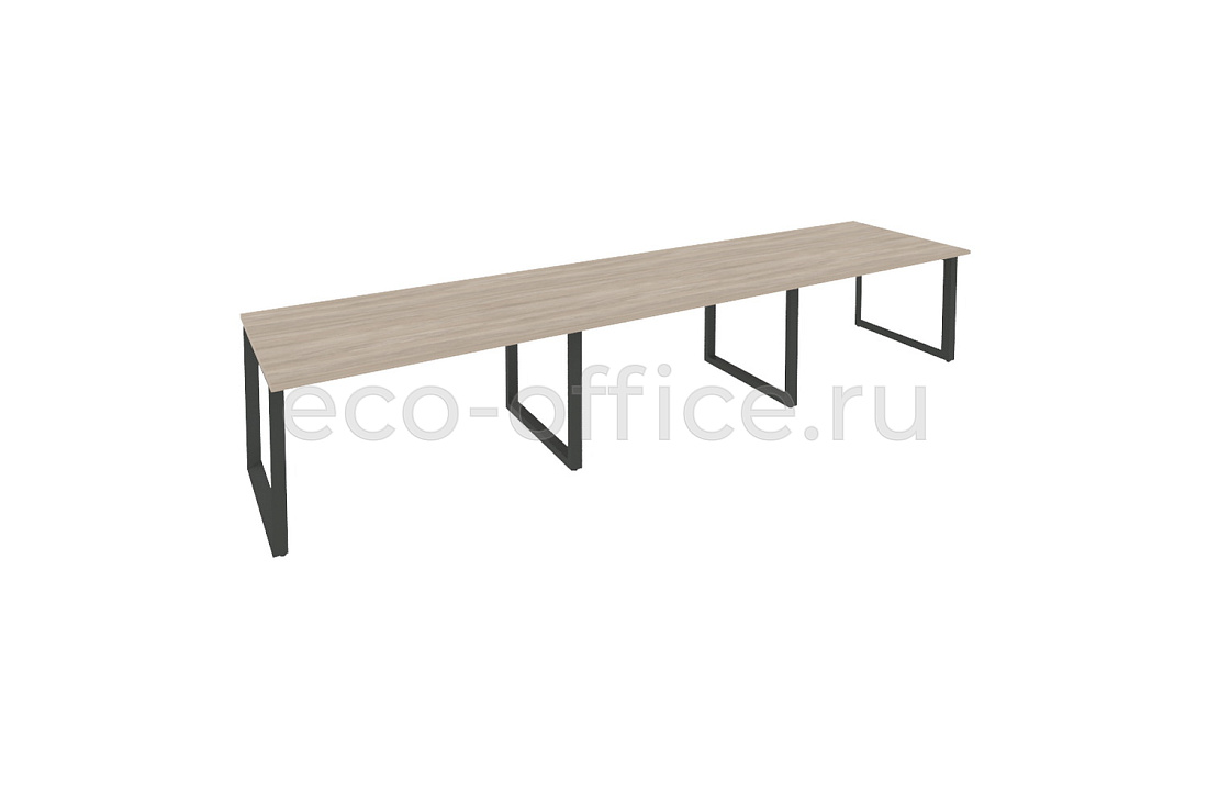 Стол переговорный (3 столешницы) ONIX O.MO-PRG-3.3 Дуб Аттик / Антрацит металл  купить в Москве
