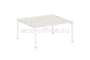 Рабочая станция METAL SYSTEM QUATTRO 5x5 50БП.РАС-СП-2.4 Дуб Наварра / Белый металл фото
