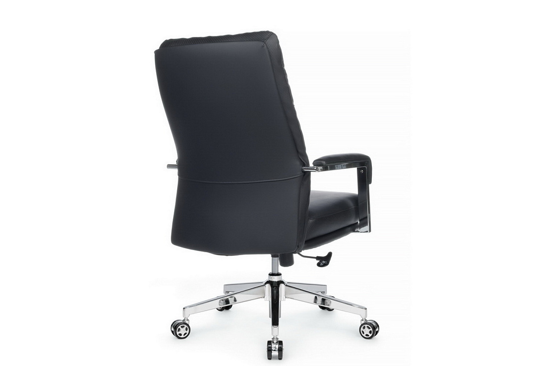 кресло rv chair leon-m b916 чёрная экокожа фото