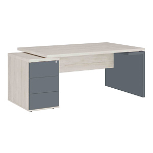 Стол рабочий на опорной тумбе левый Zion ZIO28511429 фото