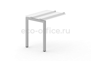 Металлокаркас на П-образной опоре 50x50 для приставки 600*600 Серый металл фото