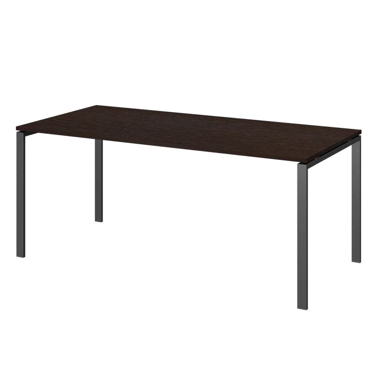 стол на металлокаркасе для заседаний protech ам-0058 дуб венге/антрацит фото