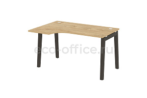 Стол эргономичный левый ONIX WOOD OW.SA-2 (L) Тиквуд Светлый / Дуб Тёмный фото