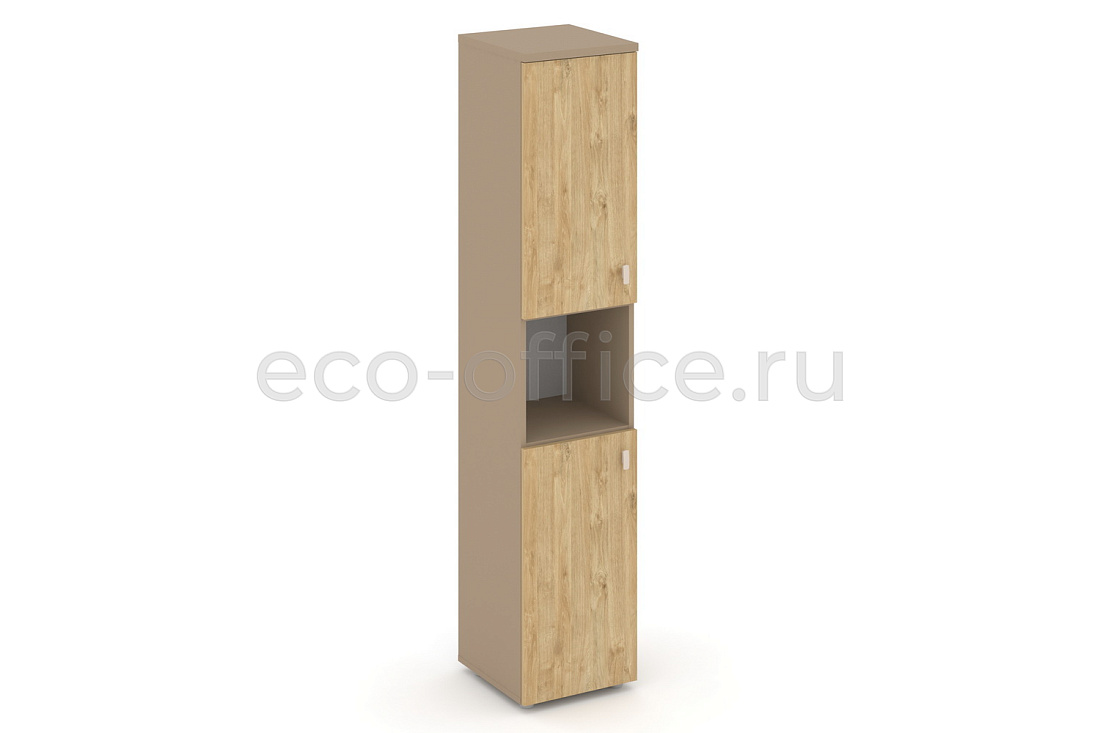 Шкаф высокий узкий левый ESTETICA ES.SU-1.5(L) Латте / Тиквуд Светлый купить в Москве