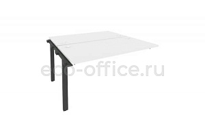 Наборный элемент рабочей станции на П-образном м/к ONIX O.M-2.NRS-3.7 Белый Бриллиант / Антрацит металл фото