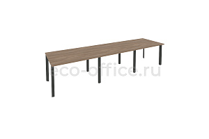Стол переговорный (3 столешницы) ONIX O.MP-PRG-3.2 Дуб Аризона / Антрацит металл фото