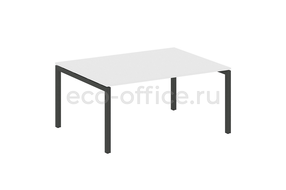 Стол переговорный (1 столешница) METAL SYSTEM QUATTRO 5x5 50БП.ПРГ-1.4 Белый / Антрацит металл  стоимость