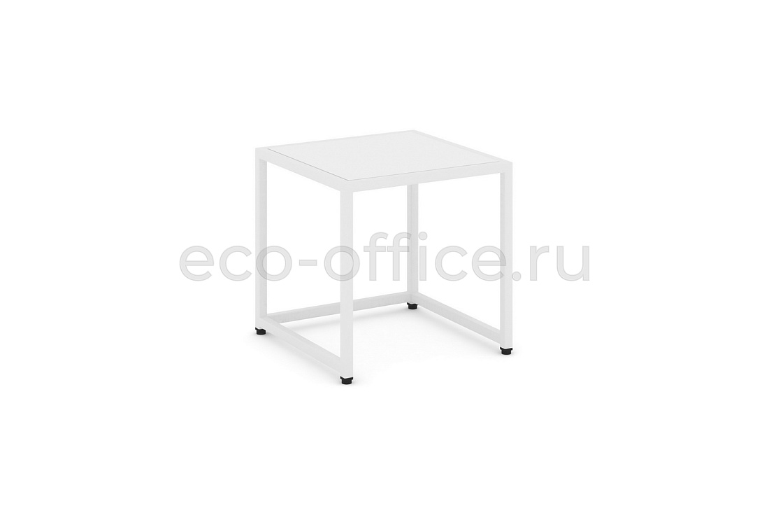 Стол журнальный LOFT VR.L-SJK-40 Белый бриллиант / Белый металл купить в Москве