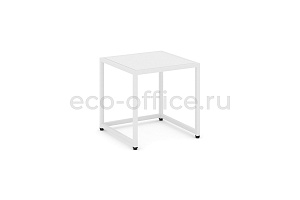 Стол журнальный LOFT VR.L-SJK-40 Белый бриллиант / Белый металл фото