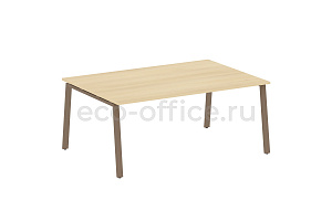 Стол переговорный (1 столешница) METAL SYSTEM STYLE БА.ПРГ-1.5 Акация Лорка / Мокко металл фото
