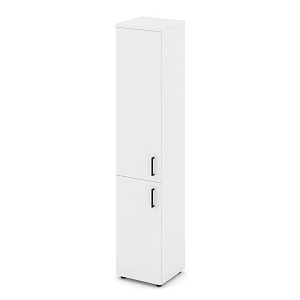 Шкаф высокий узкий STYLE PROJECT SN.STU-104(L) Белый/Черный Ручки фото