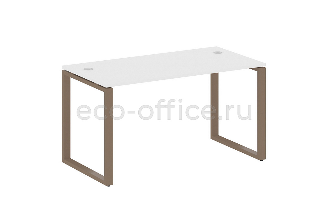 Стол письменный METAL SYSTEM STYLE БО.СП-3 Белый / Мокко металл  стоимость