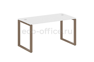 Стол письменный METAL SYSTEM STYLE БО.СП-3 Белый / Мокко металл фото