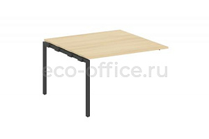 Проходной наборный элемент переговорного стола METAL SYSTEM QUATTRO 4x4 40БП.ППРГ-2 Акация Лорка / Антрацит металл фото