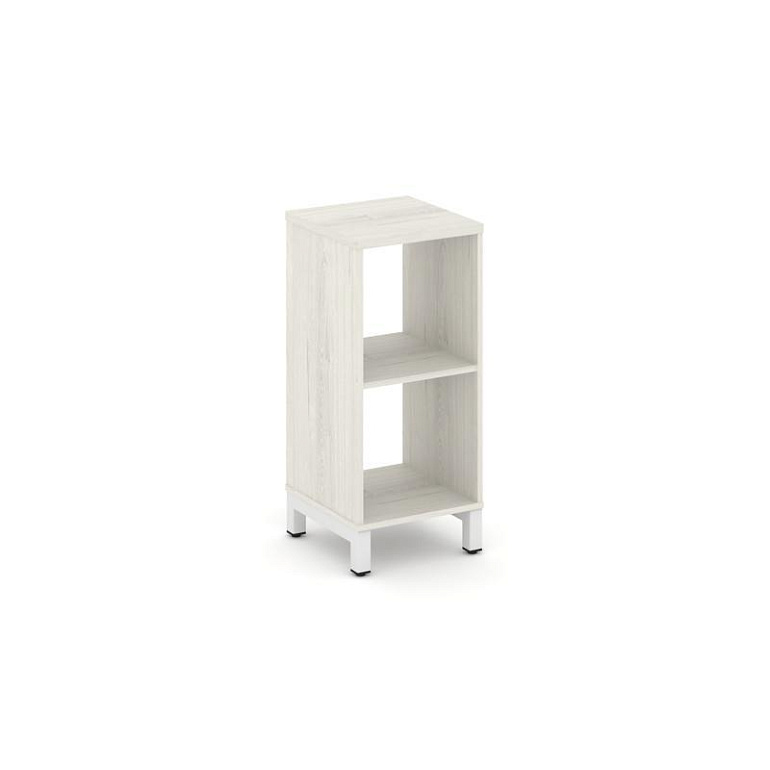 каркас стеллажа 2 яр. style project sn.ks-210 дуб наварра/металл белый фото