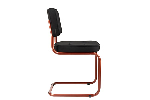 Конференц-кресло ECO-CHAIR COLOMBO Comfort CLM-05 Чёрный велюр / Терракот метал фото