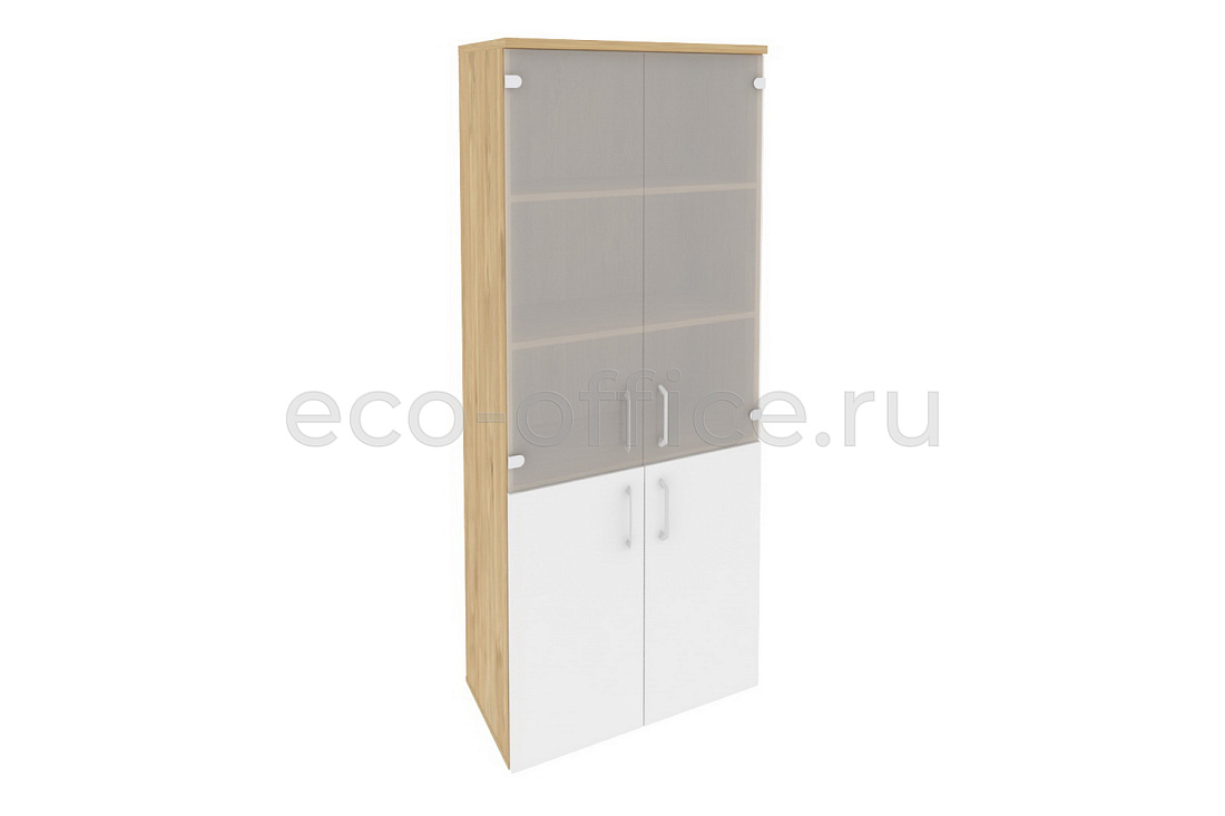 Шкаф высокий широкий ONIX O.ST-1.2 Тиквуд Светлый / Белый Бриллиант  стоимость