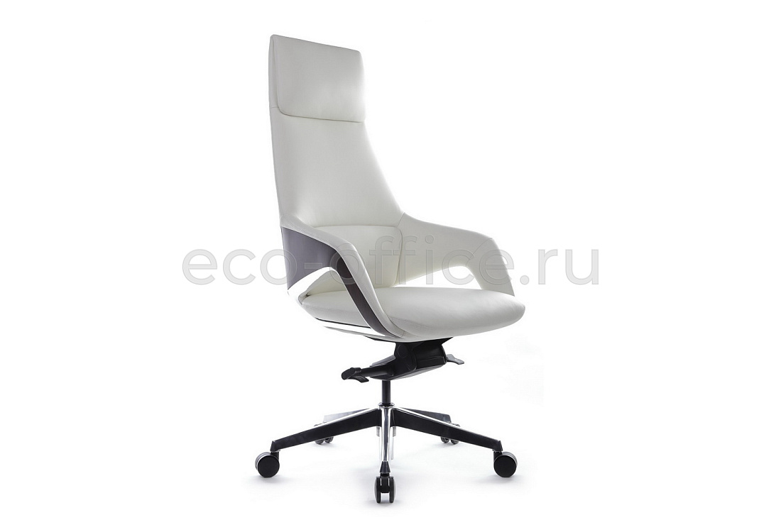 Кресло руководителя RV Design AURA FK005-A Белая кожа купить в Москве