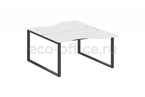 Рабочая станция криволинейная METAL SYSTEM STYLE БО.РАС-СА-2.2 Белый / Антрацит металл фото