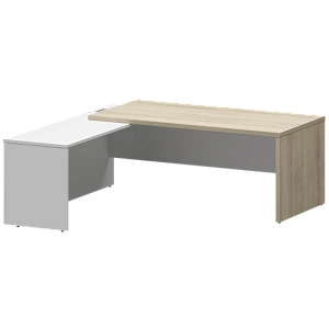 Стол руководителя левый Protech KZP-20L Кронберг/Белый фото