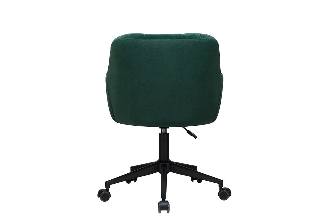 кресло eco-chair edmon 9-178 тёмно-зелёный велюр фото