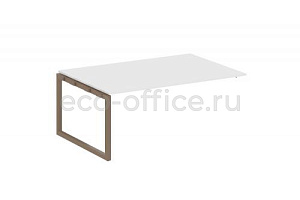 Проходной наборный элемент переговорного стола METAL SYSTEM QUATTRO 5x5 50БО.ППРГ-5 Белый / Мокко металл фото