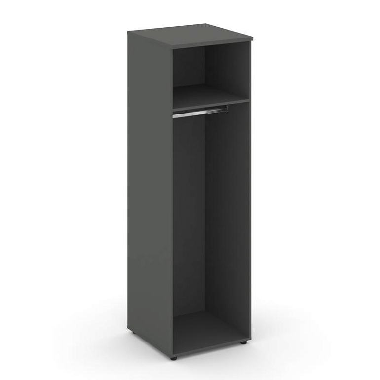гардероб узкий глубокий style project sn.gb-002 антрацит/черный ручки фото