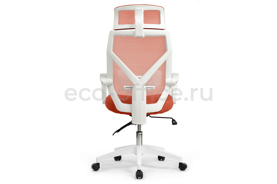 Кресло RV Chair OLIVER W-203 AC Белый пластик / Оранжевая ткань стоимость